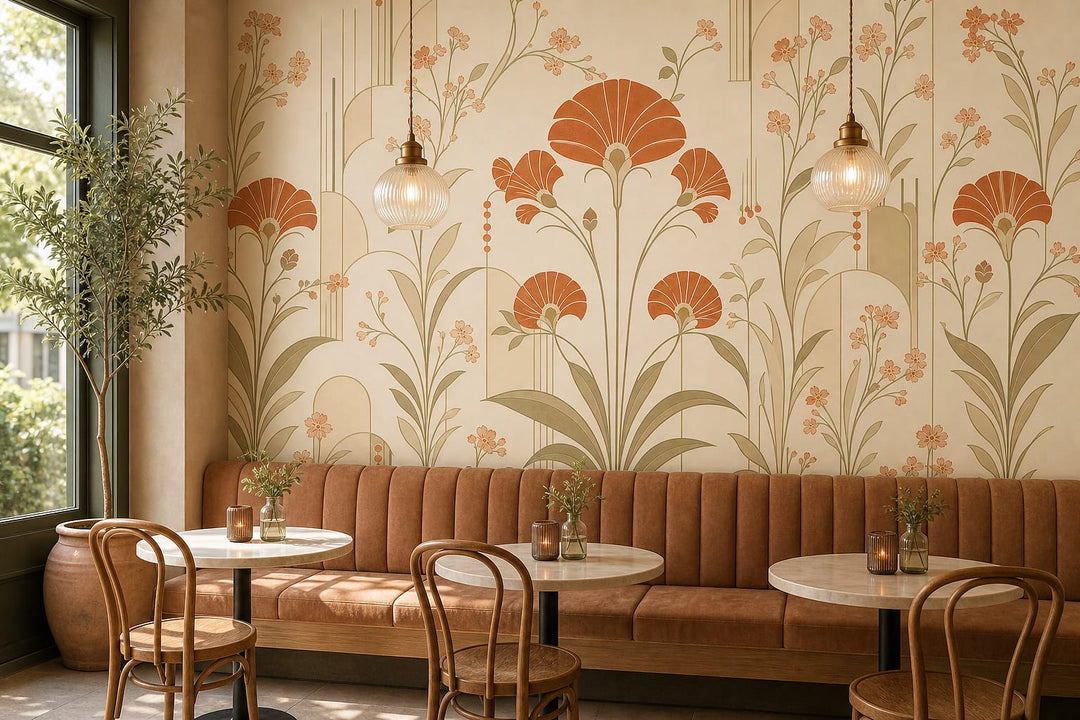 Cream Design Wallpaper Mural product view