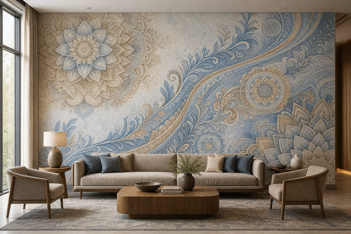 Cream Design Wallpaper Mural product view