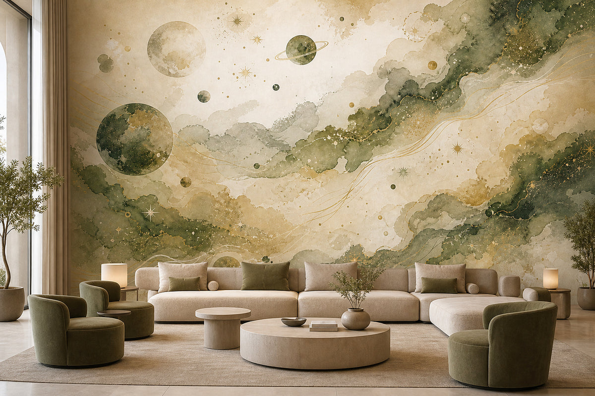 Cream Design Wallpaper Mural product view