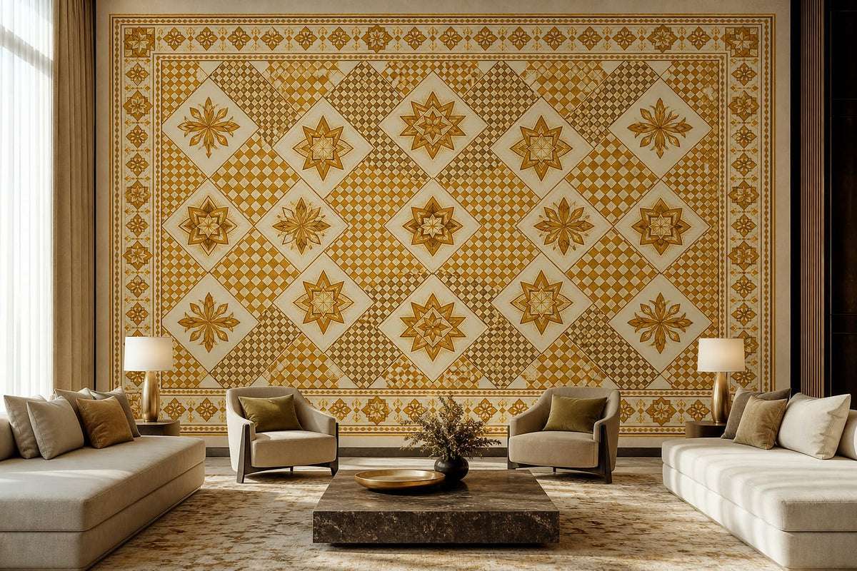 Cream Design Wallpaper Mural product view