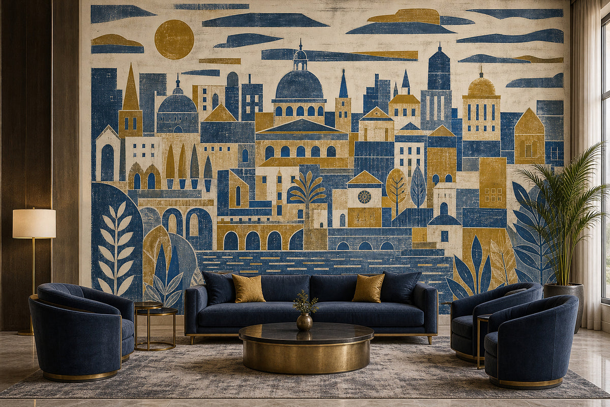 Cream Design Wallpaper Mural product view