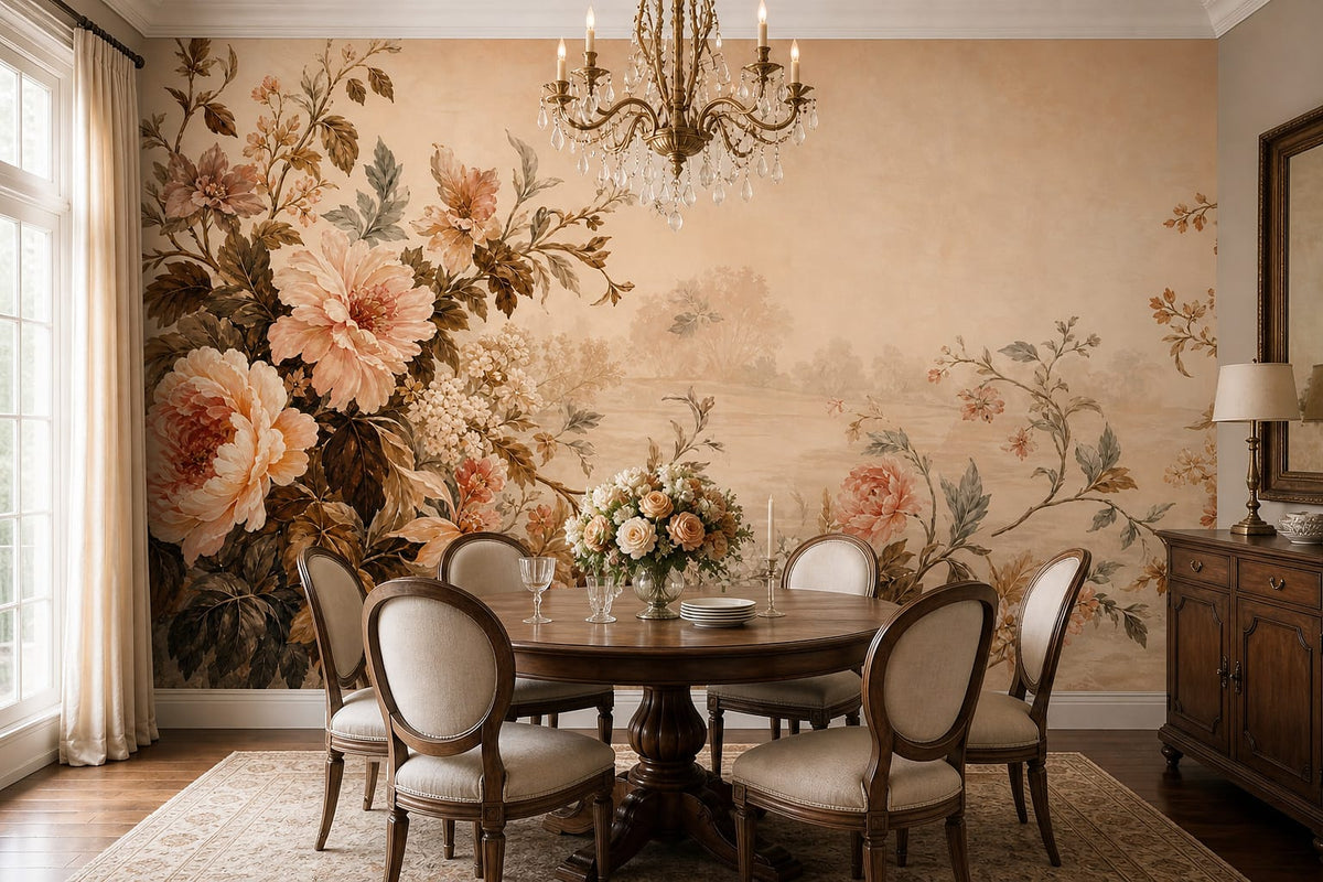Cream Design Wallpaper Mural product view