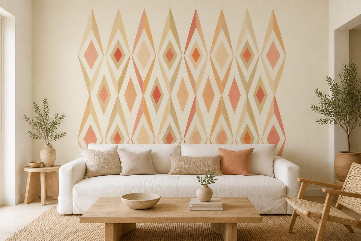 Cream Design Wallpaper Mural product view