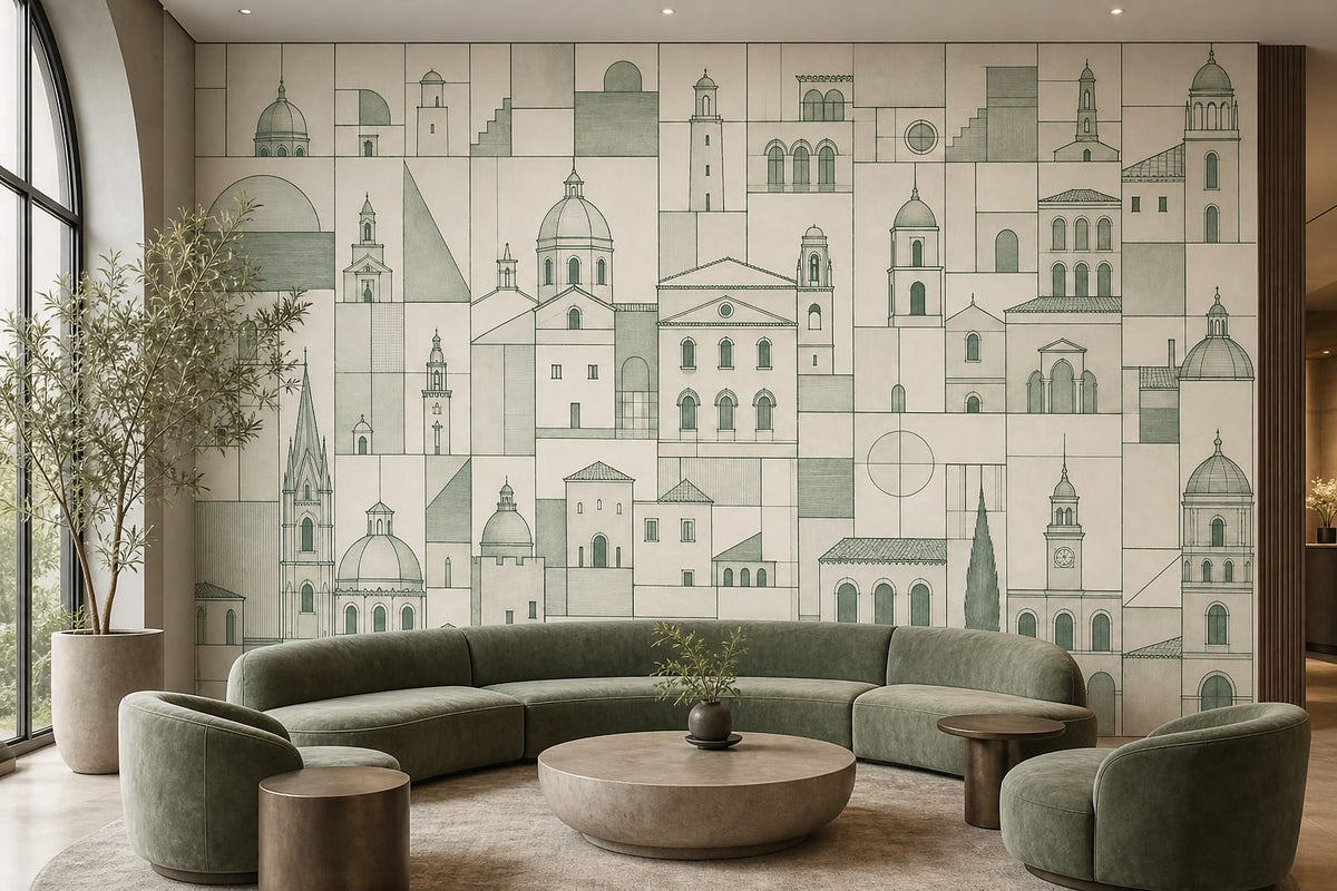 Cream Design Wallpaper Mural product view