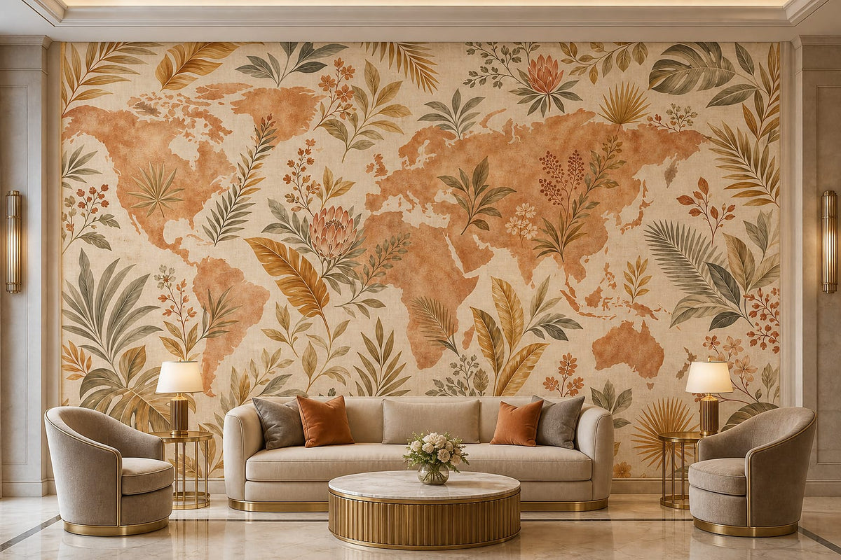 Cream Design Wallpaper Mural product view