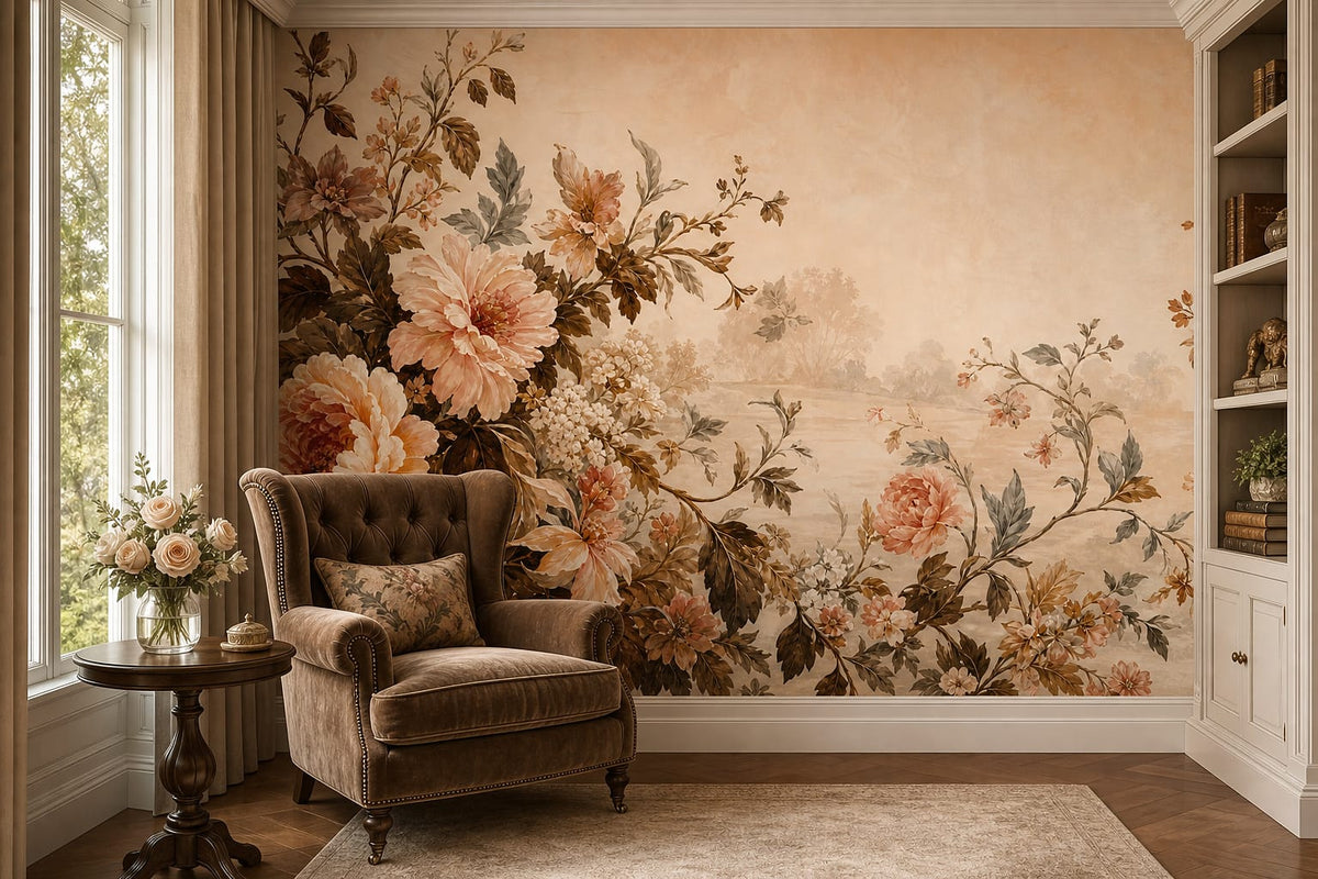 Cream Design Wallpaper Mural product view