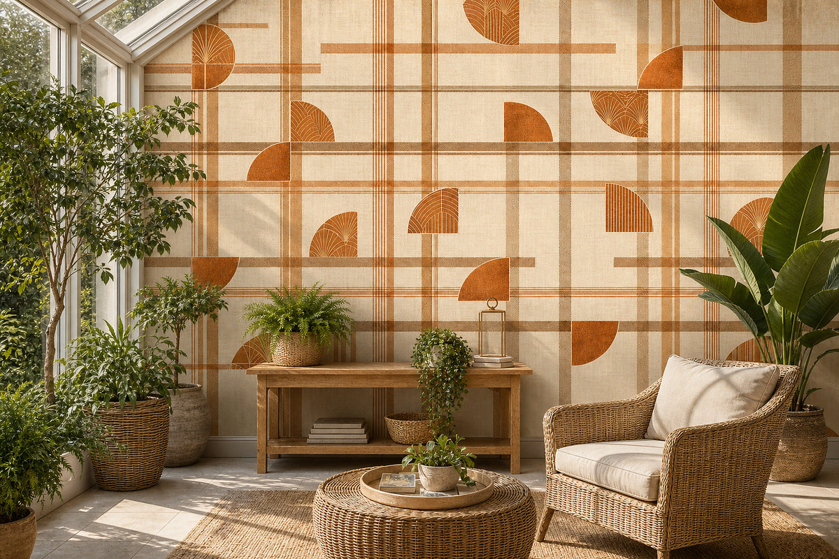 Cream Design Wallpaper Mural product view