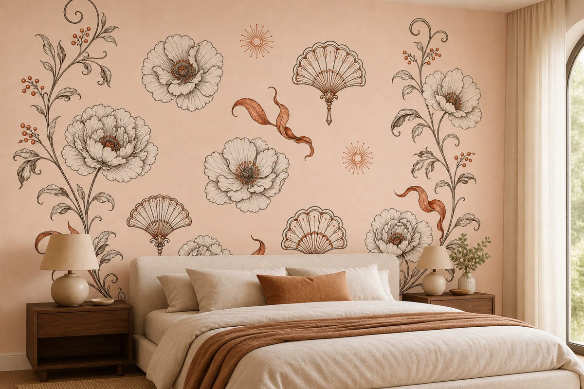 Cream Design Wallpaper Mural product view