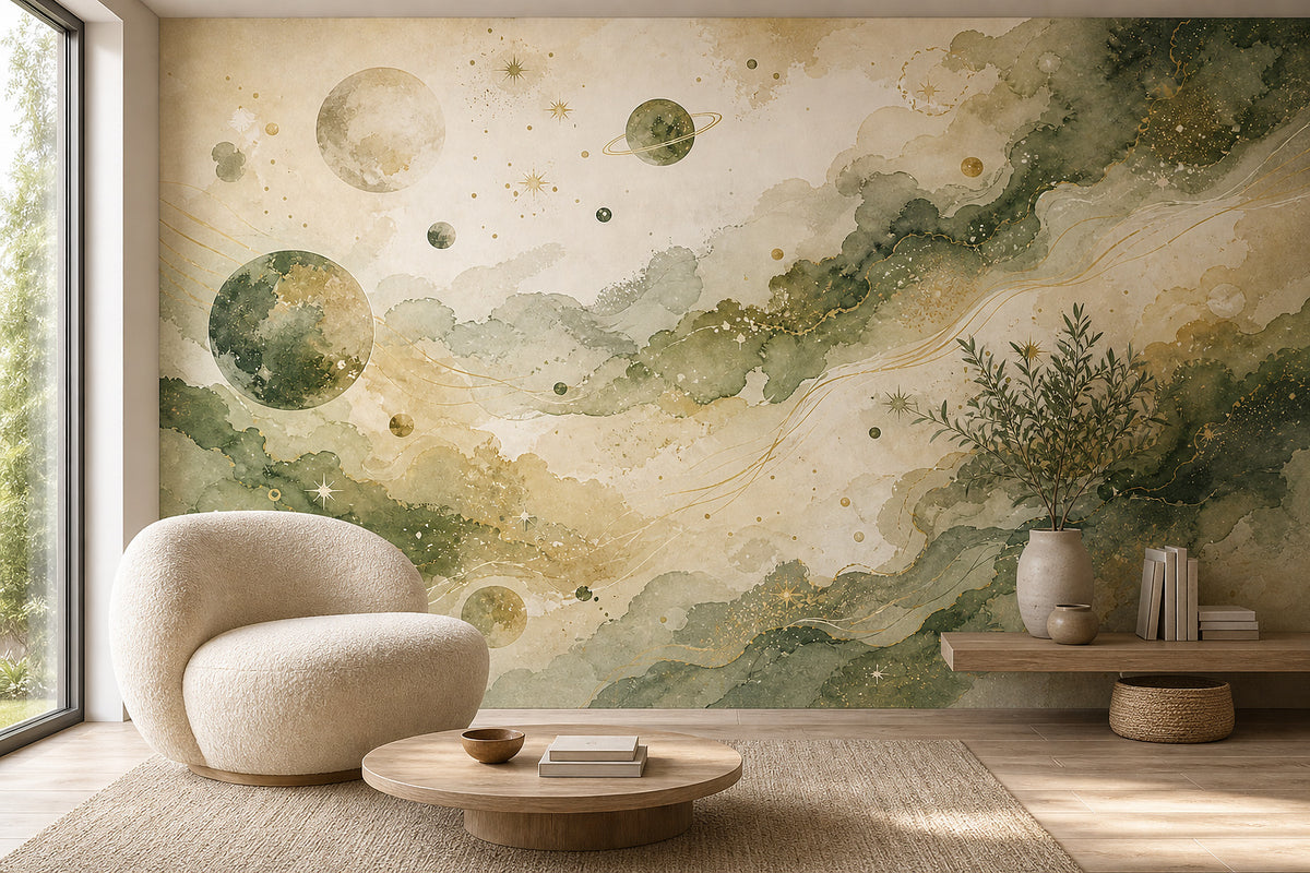 Cream Design Wallpaper Mural product view