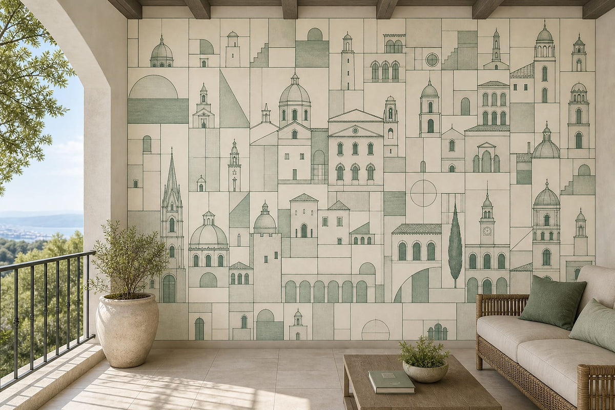 Cream Design Wallpaper Mural product view
