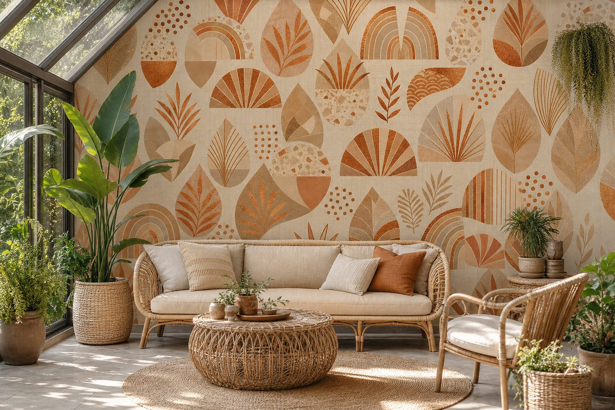 Cream Design Wallpaper Mural product view