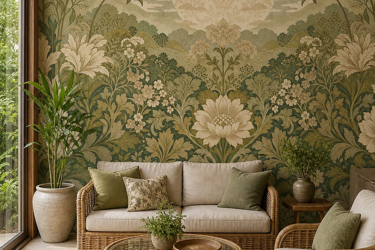 Cream Design Wallpaper Mural product view