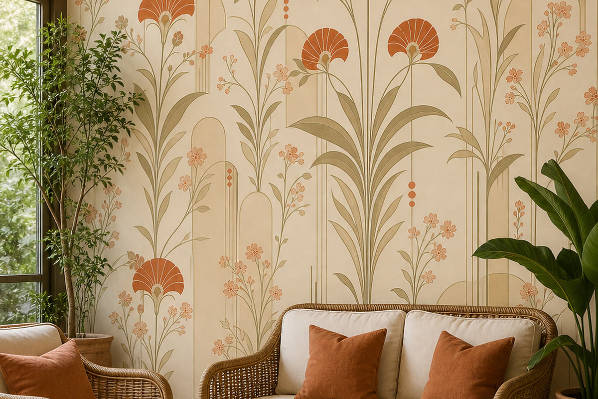 Cream Design Wallpaper Mural product view
