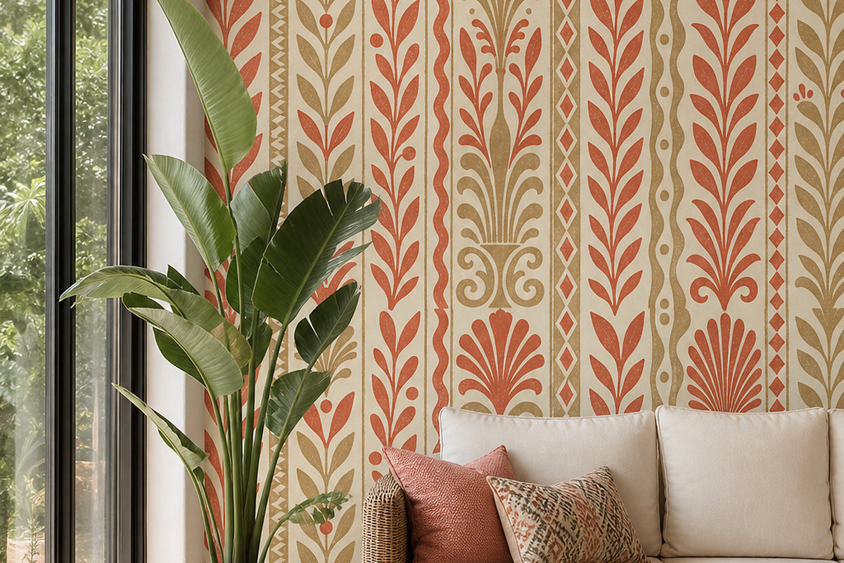 Cream Design Wallpaper Mural product view