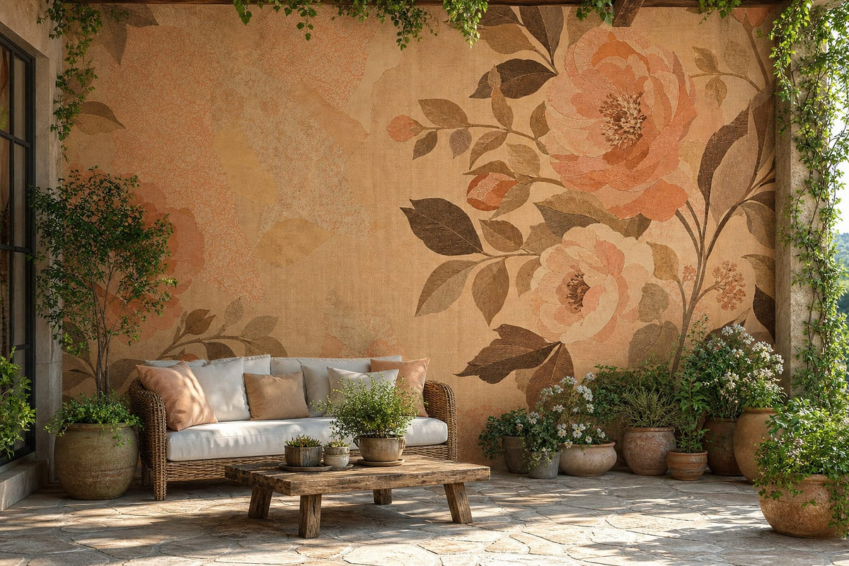 Cream Design Wallpaper Mural product view