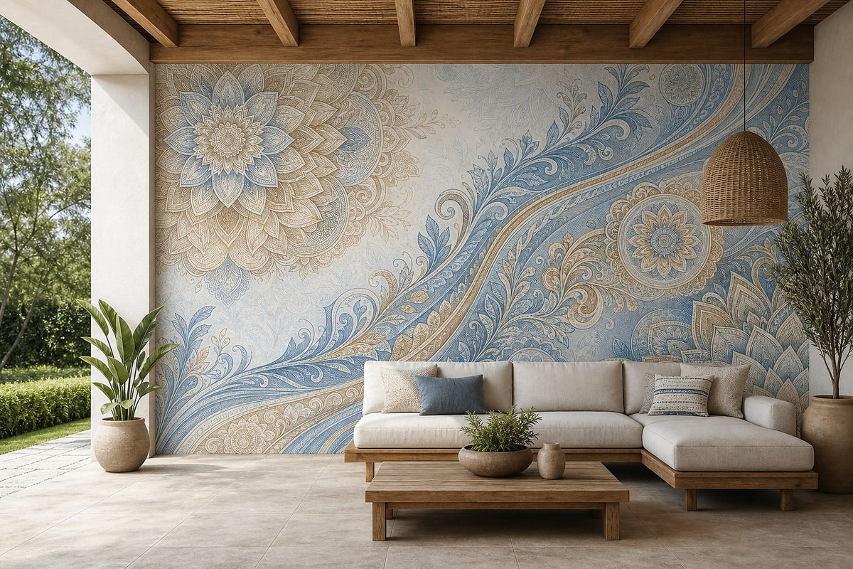 Cream Design Wallpaper Mural product view