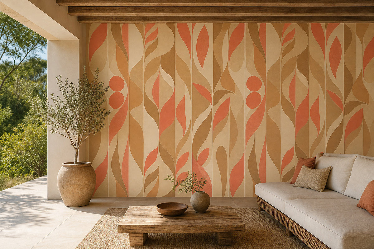Cream Design Wallpaper Mural product view
