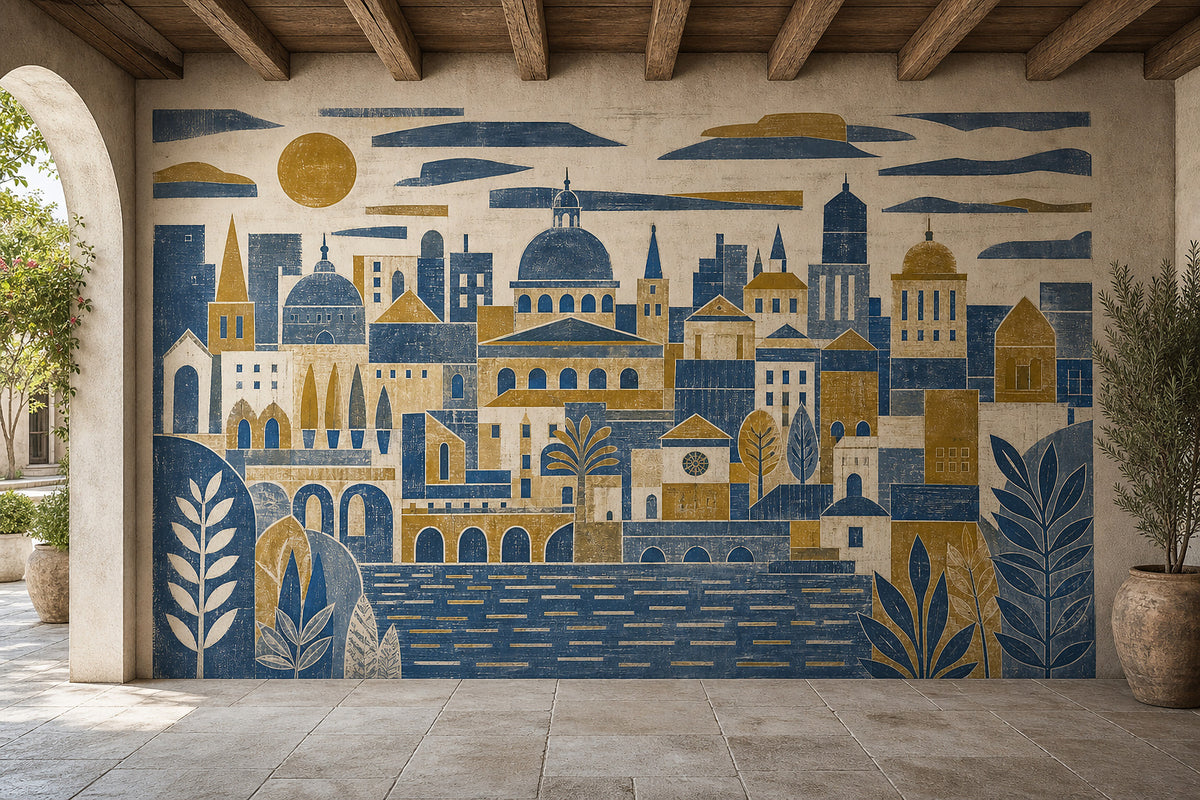 Cream Design Wallpaper Mural product view