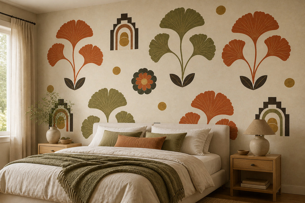 Cream Design Wallpaper Mural product view