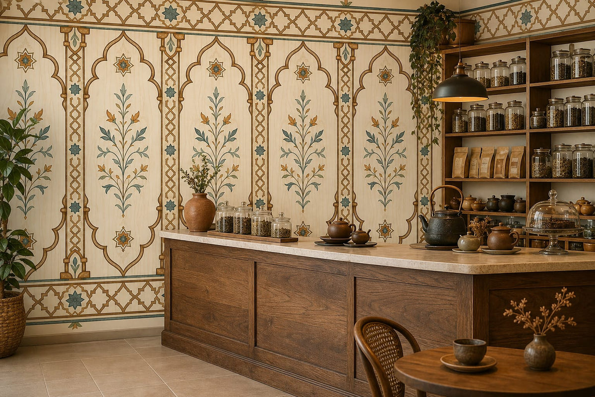 Cream Design Wallpaper Mural product view