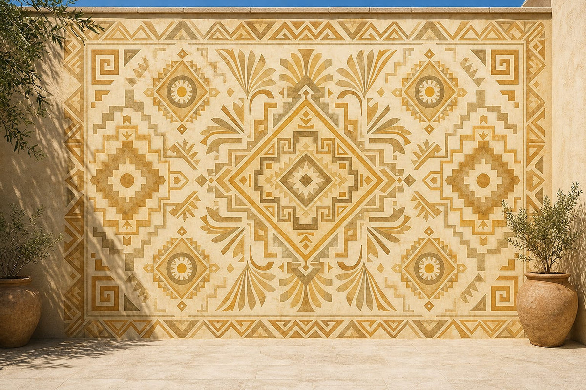 Cream Design Wallpaper Mural product view