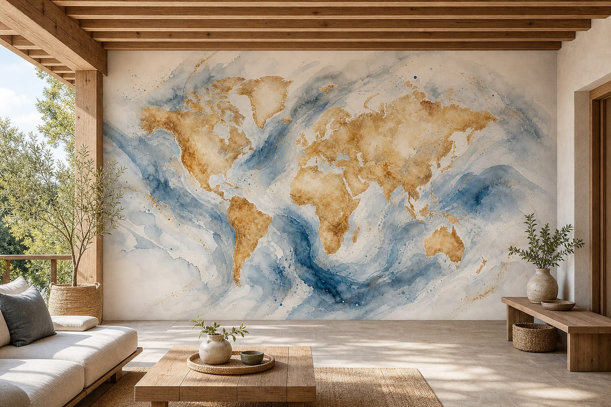 Cream Design Wallpaper Mural product view