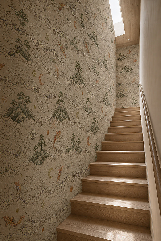 Cream Design Wallpaper Mural product view