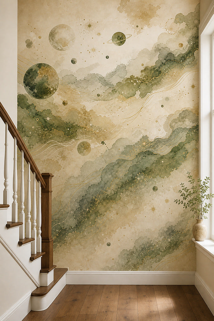 Cream Design Wallpaper Mural product view