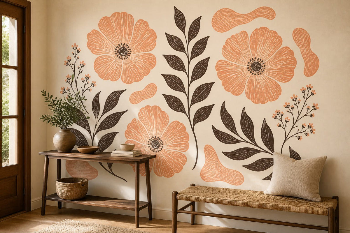 Cream Design Wallpaper Mural product view