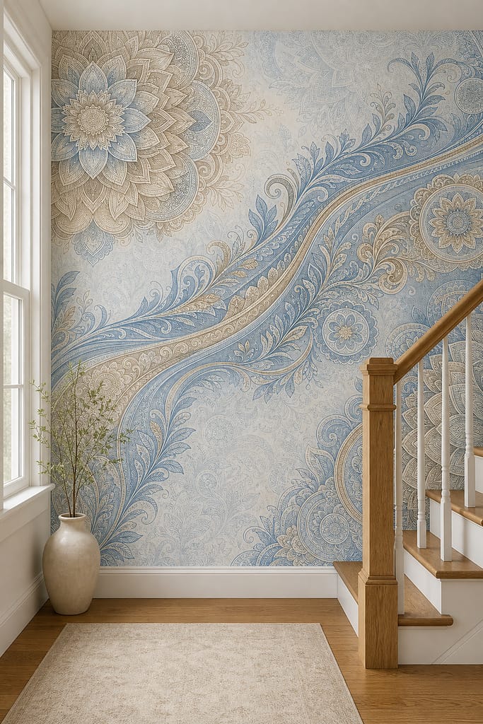Cream Design Wallpaper Mural product view