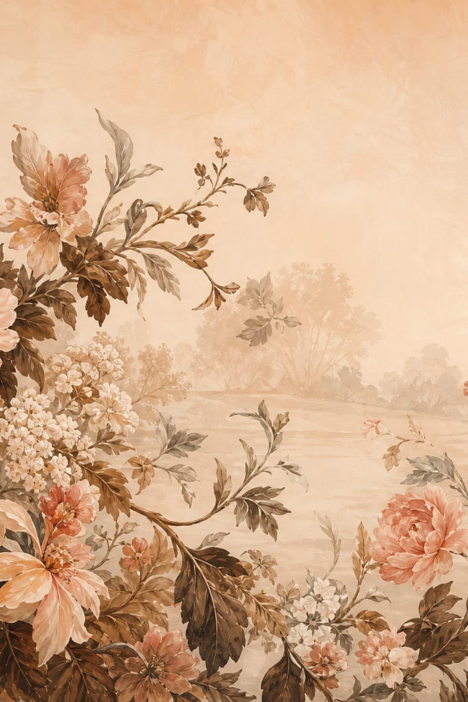 Cream Design Wallpaper Mural product view