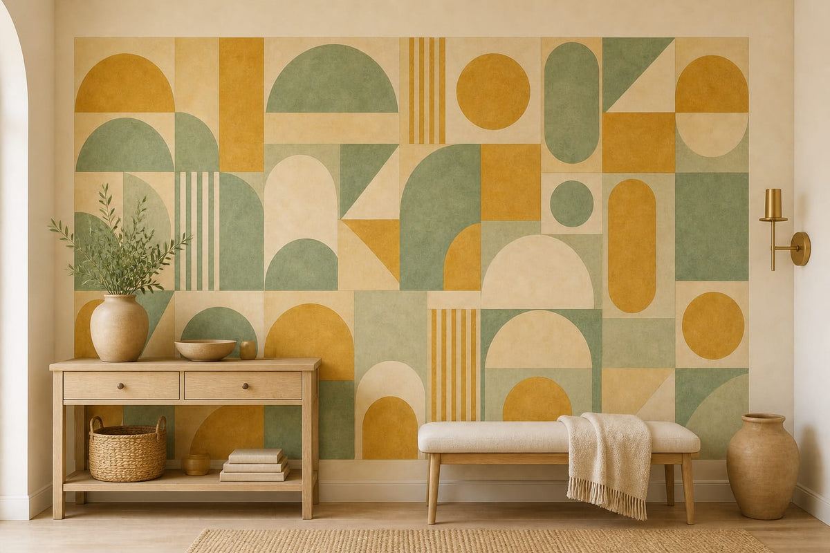Cream Design Wallpaper Mural product view