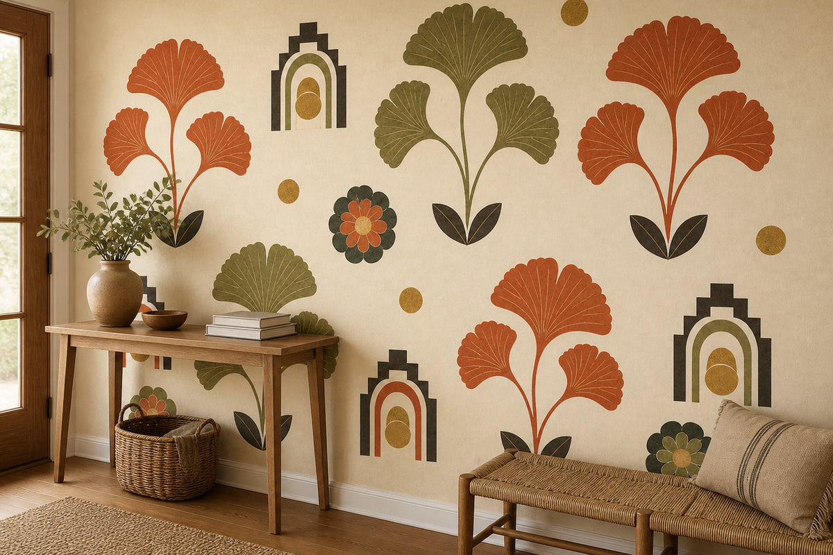 Cream Design Wallpaper Mural product view