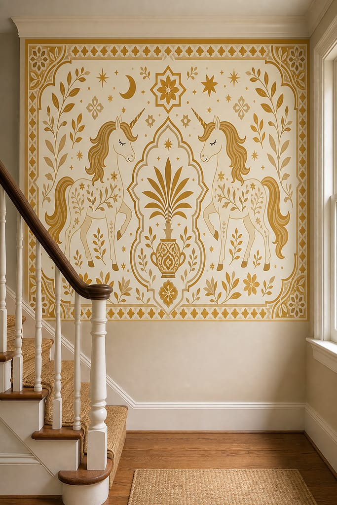 Cream Design Wallpaper Mural product view