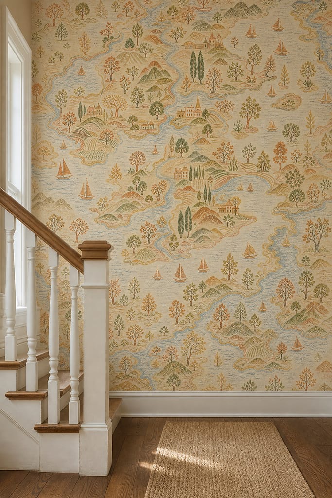 Cream Design Wallpaper Mural product view