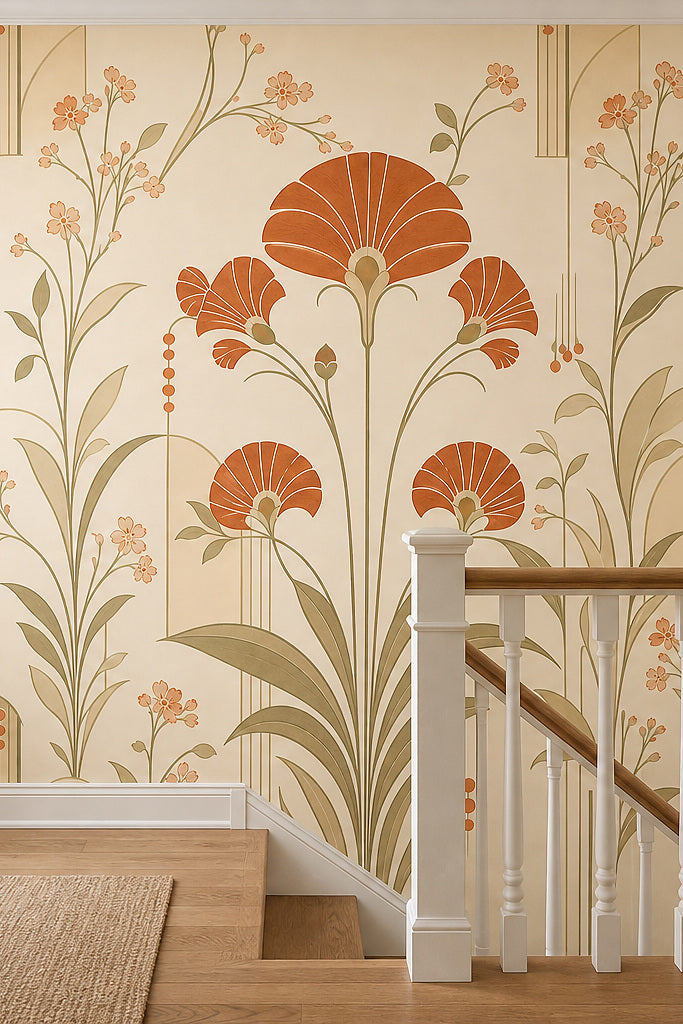 Cream Design Wallpaper Mural product view