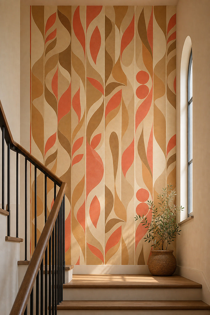 Cream Design Wallpaper Mural product view
