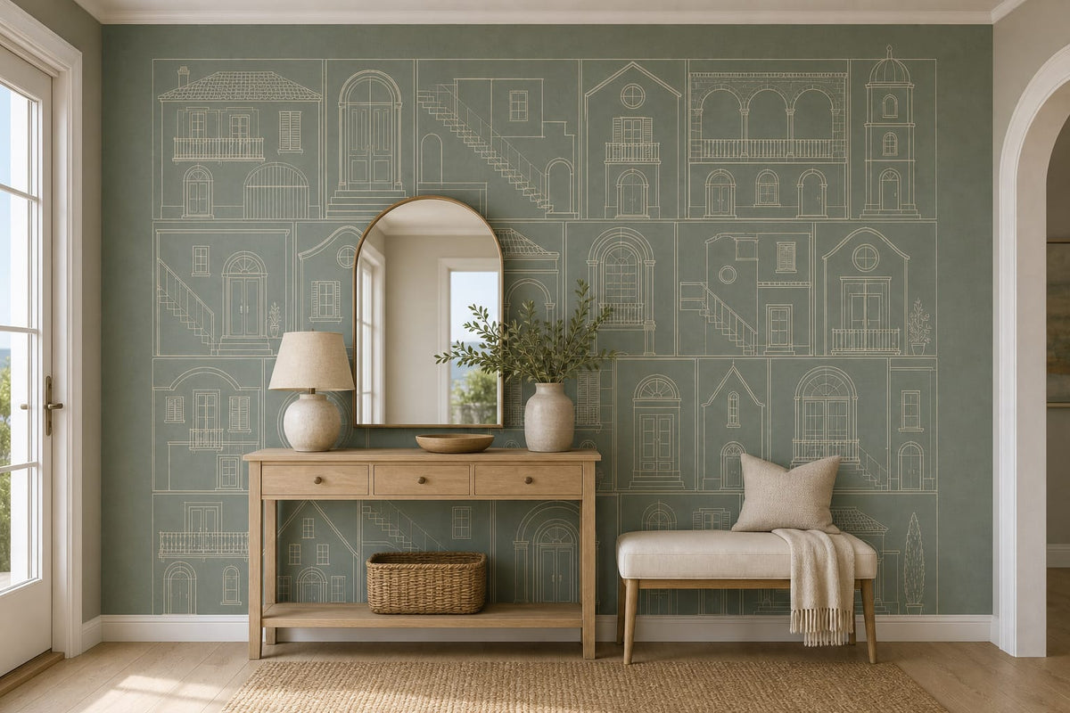 Cream Design Wallpaper Mural product view