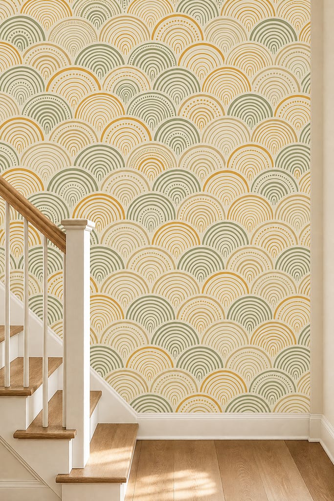 Cream Design Wallpaper Mural product view