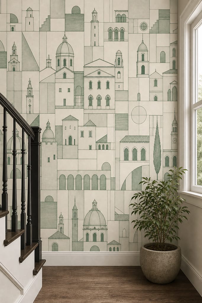 Cream Design Wallpaper Mural product view