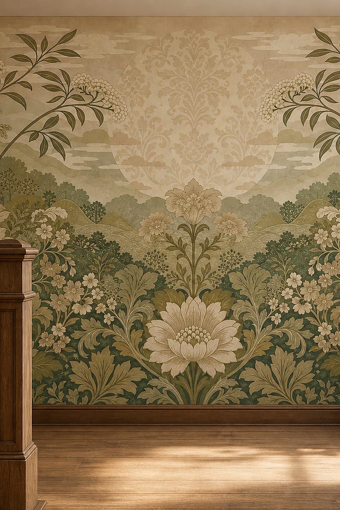 Cream Design Wallpaper Mural product view
