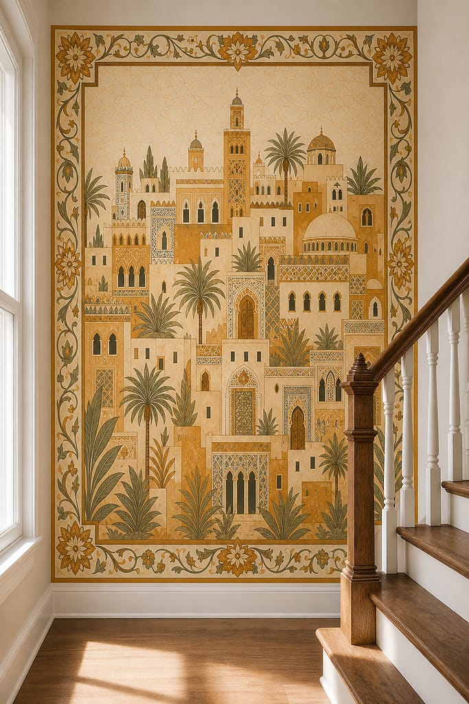 Cream Design Wallpaper Mural product view