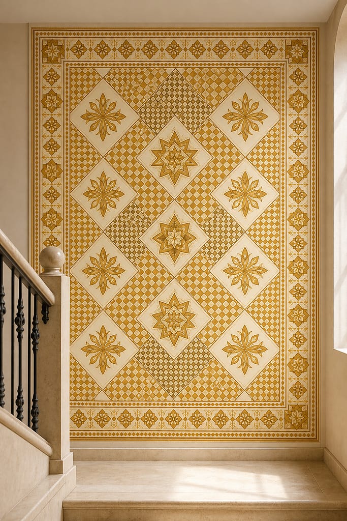 Cream Design Wallpaper Mural product view