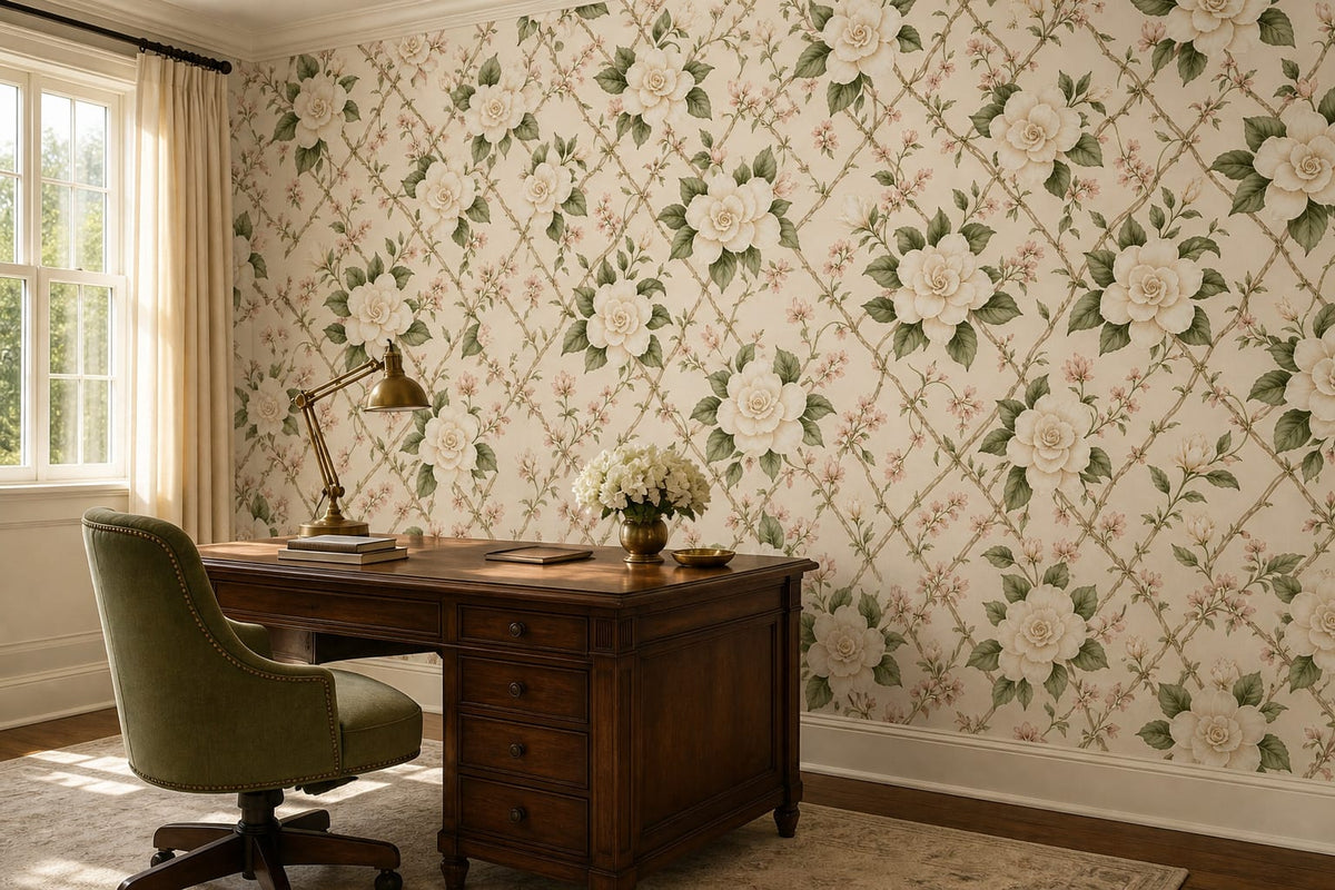 Cream Design Wallpaper Mural product view