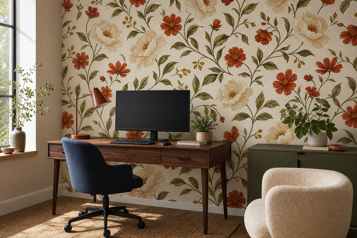 Cream Design Wallpaper Mural product view