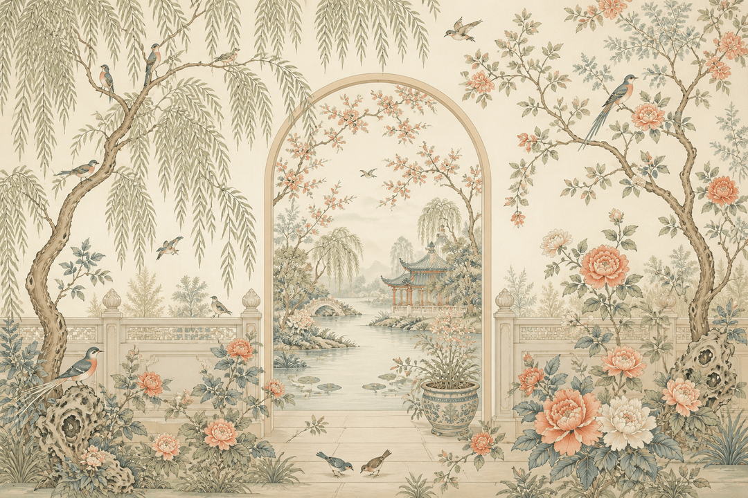 Cream Design Wallpaper Mural product view