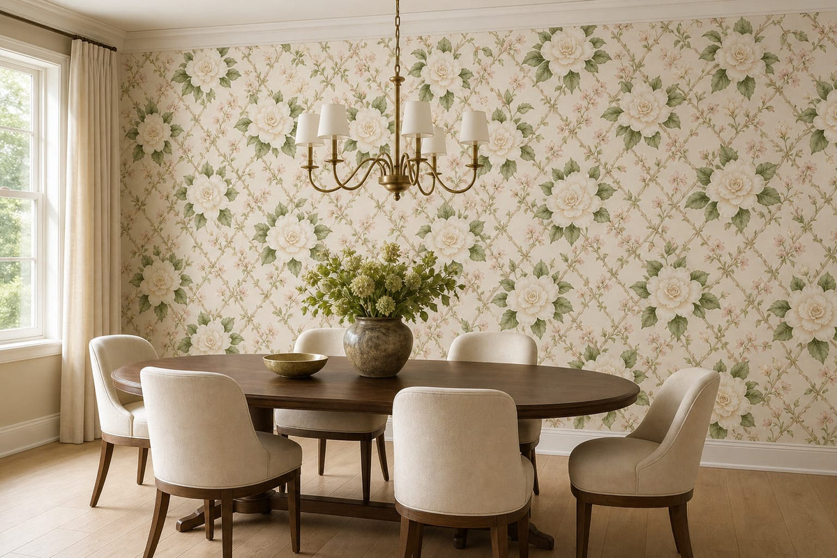 Cream Design Wallpaper Mural product view