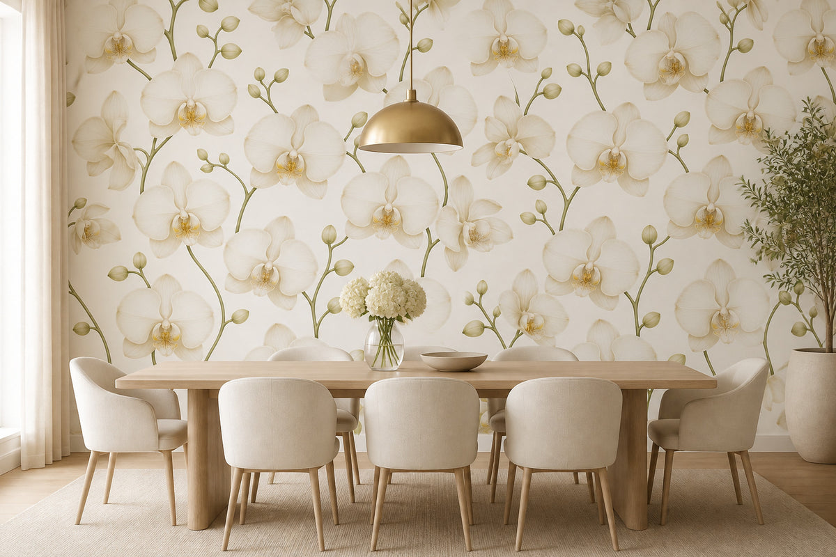 Cream Design Wallpaper Mural product view