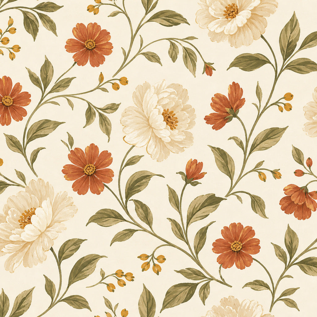 Cream Design Wallpaper Mural product view