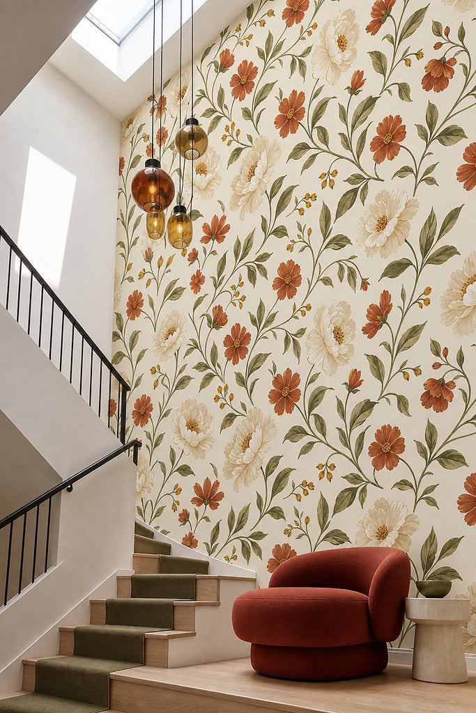 Cream Design Wallpaper Mural product view